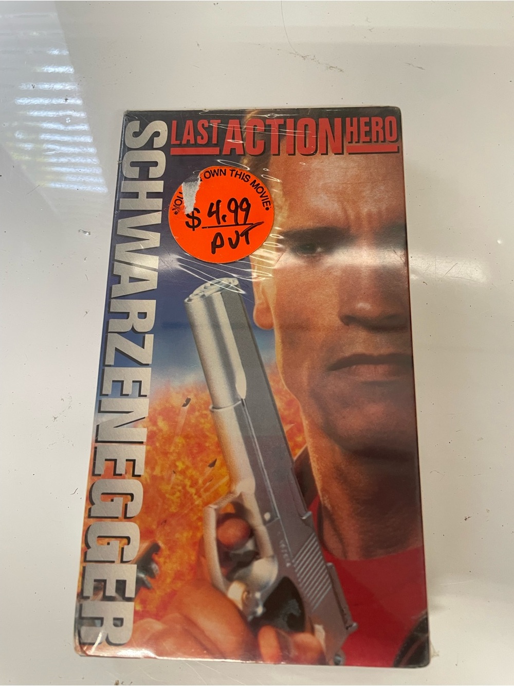 Columbia TriStar Last Action Hero VHS Tape NTSC Arnold Schwarzenegger 1990s Retr
